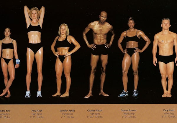 Una imagen muestra diferentes cuerpos de seres humanos.
