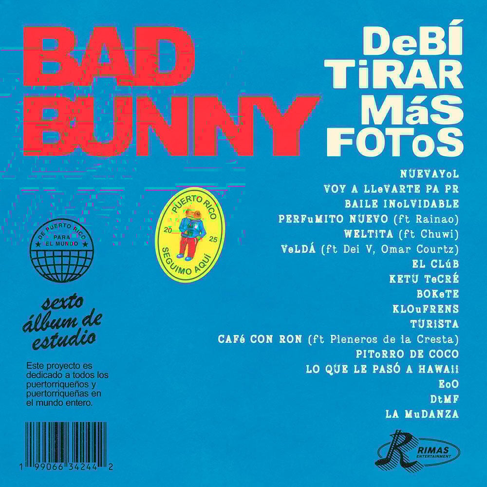 Contraportada de Debí tirar más fotos